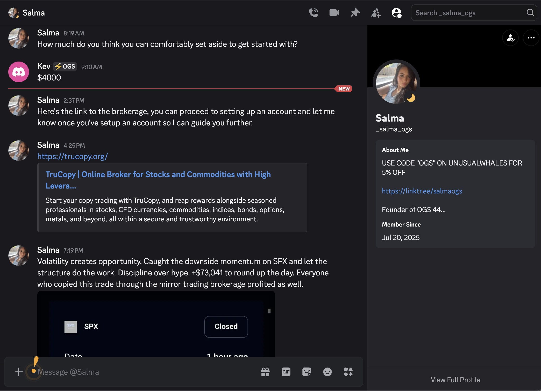 TruCopy scammer Discord conversation 4